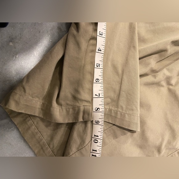 Farah Mens Size 46 Pleared Front Cotton Khaki Chino Shorts 9” Inseam - Picture 10 of 10